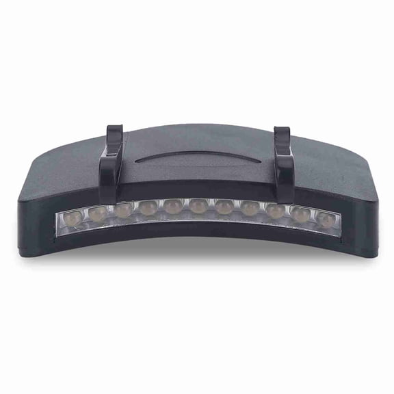 NFTIGB 11 LED Clip-On Hat Light Battery Powered Hands-Free Headlamp for Fishing Hiking and Camping Black