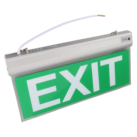 NFTIGB 110-220V Acrylic 3W 12 LEDs Emergency Exit Sign Light Safety Indicator Lamp, 14.57 inches / 37 cm