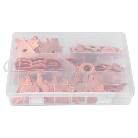 NFTIGB 110pcs Automotive Car Body Dent Puller Rings Triangle OT Round For Welding Repair Tool Set