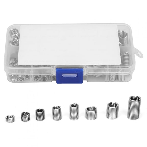 NFTIGB 110pcs M6-M8 Coiled Wire Thread Insert Stainless Steel Thread Screws Sleeve Set (5.12 inches / 13 cm)