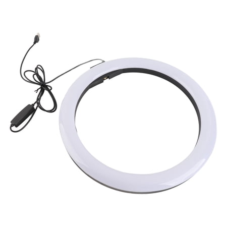 NFTIGB 12 Inch / 30.48 cm Dimmable LED Circle Light with Universal Hose & Phone Clip, 12W 160 LEDs Photography Lighting, Adjustable 3200K-5600K Color Temperature for Makeup, YouTube and Vlogging