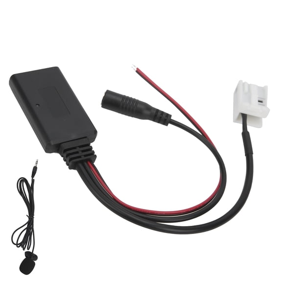 NFTIGB 12-Pin Bluetooth AUX-IN Adapter with Microphone for Smartphone Handsfree Calling, Wireless Audio Receiver Fit for RCD210 RCD300 RCD310, Auto Audio Connector Cable