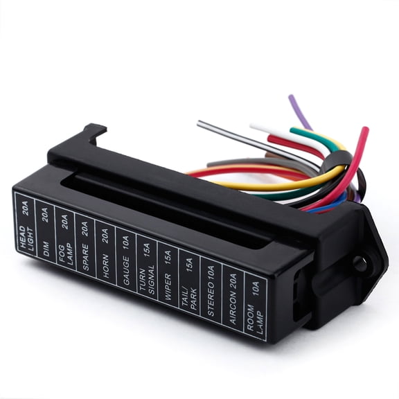 NFTIGB 12 Way DC 32V Circuit Car Auto Blade Fuse Box Block Holder ATC ATO (6.1 in / 15.5 cm)