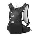 thumbnail image 1 of NFTIGB 12L Backpacking Backpack Water Resistant Daypack for Hiking Camping Running & Travel - Adjustable Chest Strap, Reflective Design - All Black (10.6 inches / 27 cm), 1 of 6
