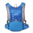 thumbnail image 1 of NFTIGB 12L Backpacking Backpack Water Resistant Daypack for Hiking Camping Running & Travel - Adjustable Chest Strap, Reflective Design - Blue (10.6 inches / 27 cm), 1 of 6
