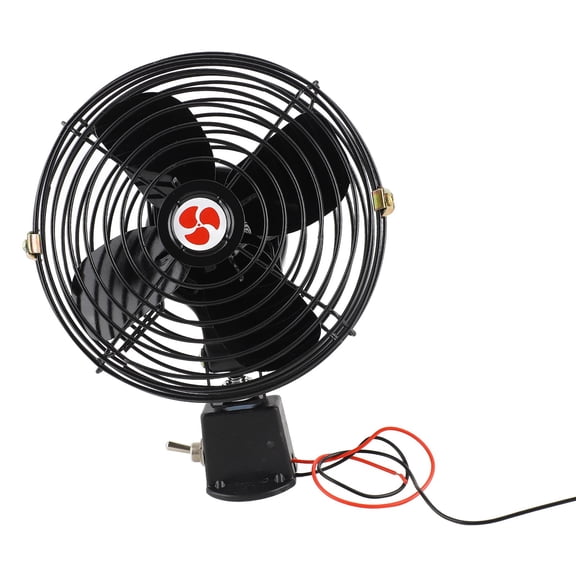NFTIGB 12V RV Cooling Fan with 2 Speed Switch, Heavy Duty Quiet Metal Car Fan for Truck, Boat & Bus, 6 inches / 15.2 cm