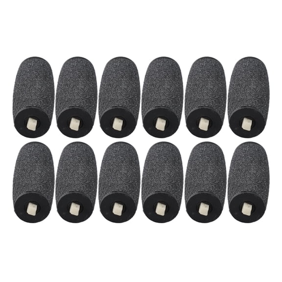 NFTIGB 12pcs Coarse Foot Grinder Replacement Heads Remove Dead Skin Callus Remover Replacement Roller Head Refills Pedicure Tool (2.2 inches / 5.5 cm)