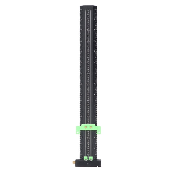 NFTIGB 14 Inches / 35.5 cm T Type Scribing Ruler Aluminum Alloy Woodworking T Square Imperial Green
