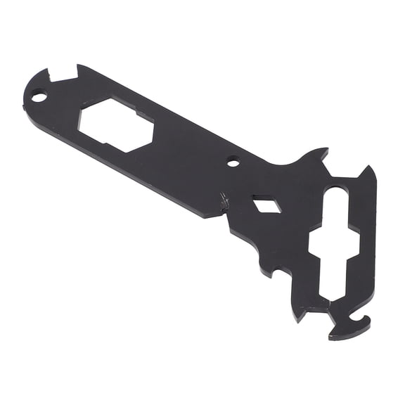 NFTIGB 14-in-1 Separate Rigger Tools Steel Multifunctional Wing Nut Wire Stripper Bottle Opener Stagehand Tool for RV, Caravans, Cars, Ships, Heavy Duty Black (7.09 inches / 18 cm)
