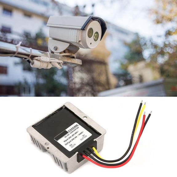 NFTIGB 144W 9-36V to 24V Auto Step Up/Down Converter DC Voltage Regulator Module 6A Waterproof IP68 For LED Car Display Motor And Surveillance Camera
