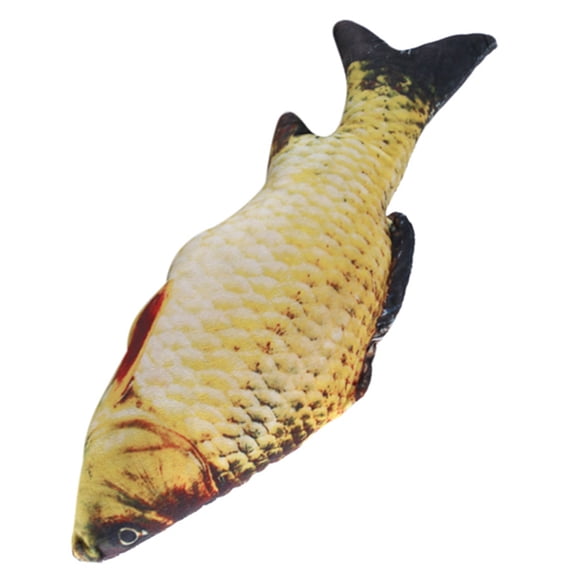NFTIGB 15.75 inches / 40 cm 3D Carp Fish Shape Simulation Cushion Throw Pillow Golden Stuffed Plush Toy for Kids Birthday Gift Sofa Home Decor