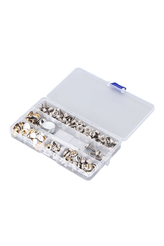 150PCS Canvas Snap Kit Tool Stainless Steel Boat Canvas Snaps Button Screws for Boat Covers Tarpaulins Tents Awnings
