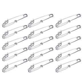 NFTIGB 15pcs Stainless Steel Tuna Clips Longline Branch Hangers Snap Fishing Terminal Tackle Easy On/Off