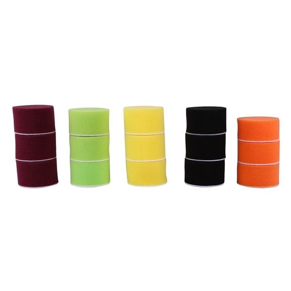 NFTIGB 16pcs 2" Sponge Flat Polishing Buff Pad Set for Air Sander Car Polisher, Multi-Color High Strength Polymerase Polishing Pads Kit with Thread M6X1 (2 inches / 5.08 cm)