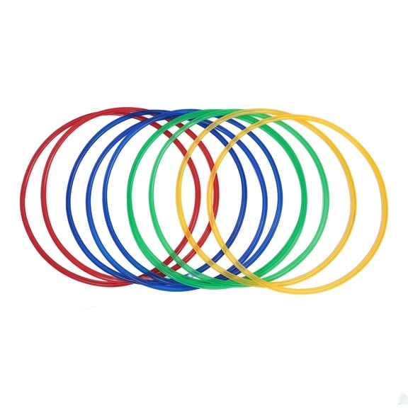 NFTIGB 18.9in Sensory Training Hoops Kids Exercise 10pcs Hoop Rings 10pcs Connectors For Home Play