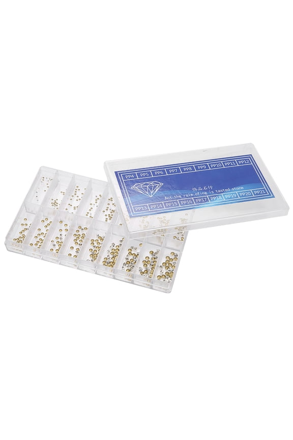18 Sizes Watch Decoration Parts Spare Rhinestones Repair Tool Accessories Kit (4.33 inches / 11 cm)