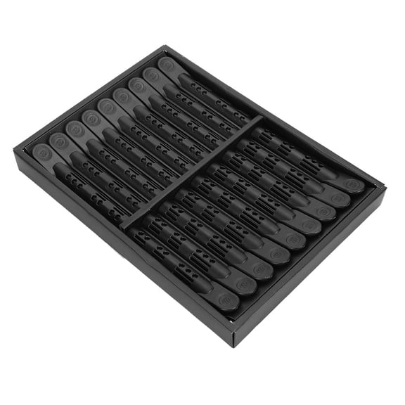 NFTIGB 18pcs Professional Perming Hair Roller Household DIY Wavy Curly Hair Curler Styling Tool Set, Heatless Cold Wave Rods for Salon or Home Use, 10.24 inches / 26 cm Pack (Black)