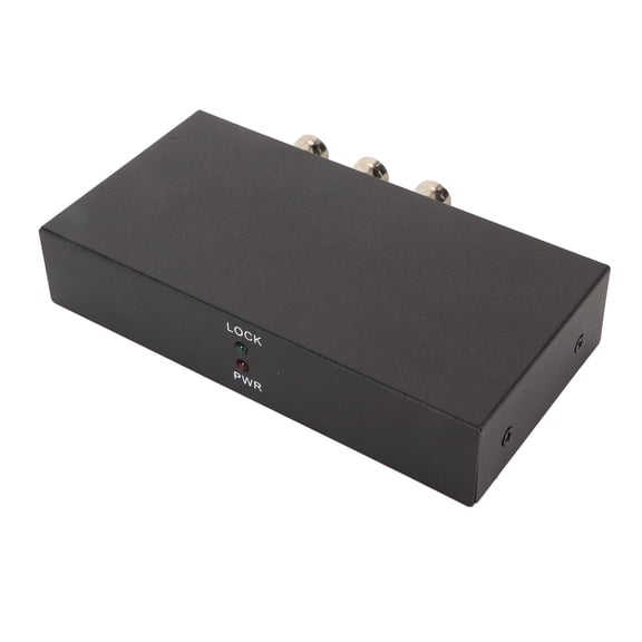 NFTIGB 1x2 SDI Splitter Distribution Amplifier, 1 in 2 Out Video Converter for 3G/HD/SD-SDI 1080P Security Monitoring System, EU Plug (100-240V) Aluminum Shell - 6.3 inch / 16 cm