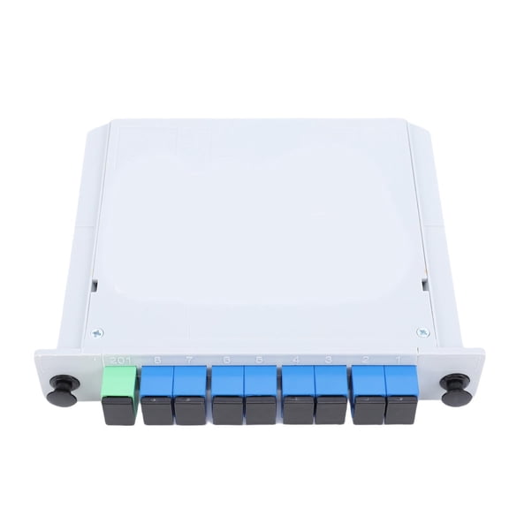 NFTIGB 1x8 PLC Fiber Optic Splitter SC UPC Connector Plug-in Module for Home Wiring (10 inches / 25.4 cm)