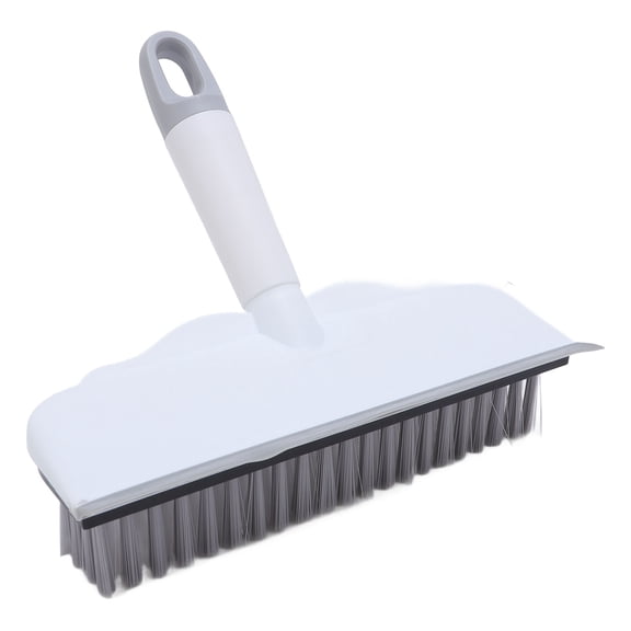 NFTIGB 2 in 1 Floor Brush Stiff Bristle Scrubber and Water Scraper Portable Scrub Brush for Bathroom Kitchen Sink Multi-Surface Cleaning Tool 10.23 inches / 26.00 cm