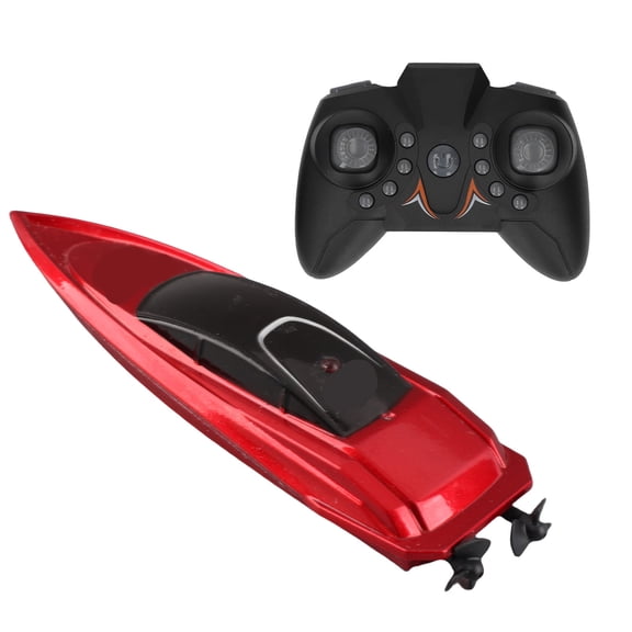 NFTIGB 2.4G Remote Control Boat USB High Speed Electric Toy Boat Waterproof Mini Remote Control Speedboat Toy Red, 4.1 x 1.3 x 0.9 inches / 10.5 x 3.2 x 2.2 cm