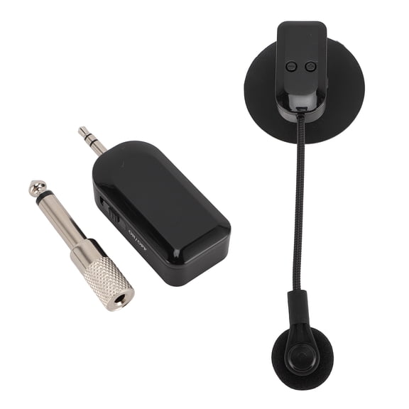 NFTIGB 2.4G Wireless Instrument Microphone Pickup System with Cardioid Condenser for Guitar Violin Accordion Cello Zither Lute Stage Performance Clear Audio
