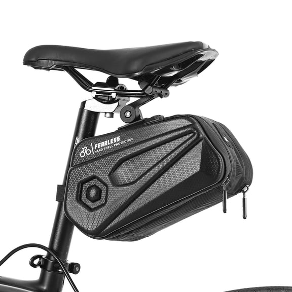 NFTIGB 2.6L Bike Bag Waterproof Bicycle Saddle Rack Pannier Bag Multi-functional Cycle Rear Storage Pack for Night Riding (7.1 x 5.5 x 4.7 inches / 18.0 x 14.0 x 12.0 cm)