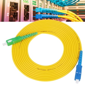 NFTIGB 2-Pack 3 Meter / 9.84 ft SC APC to SC UPC Single Mode Optical Fiber Patch Cord Cables - High-Speed Fiber Jumper for Advanced Networking and Reliable Telecommunication Connections