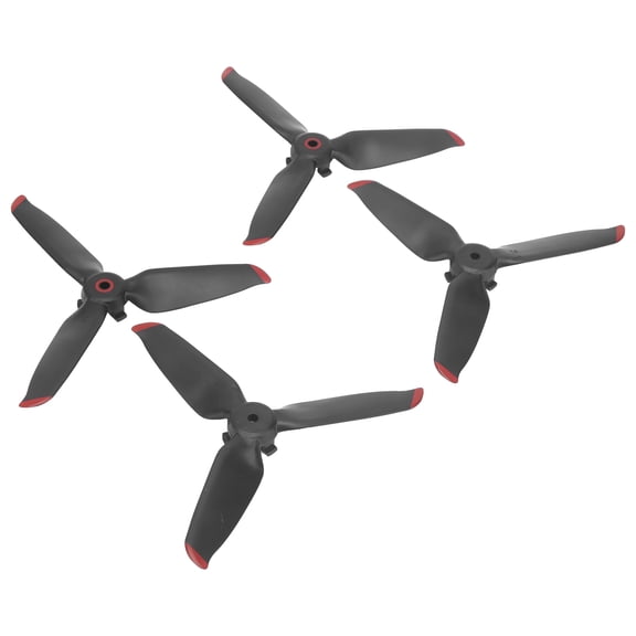 NFTIGB 2 Pairs 3 Blades Drone Propellers Quick Release Replacement for FPV Combo Red Edge