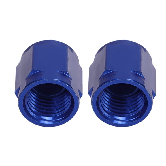 NFTIGB 2 Pcs AN4 Female Flare End Cap Aluminium Alloy Leakage Proof Fuel Tube Nut Hose Block Off Adapter Fitting