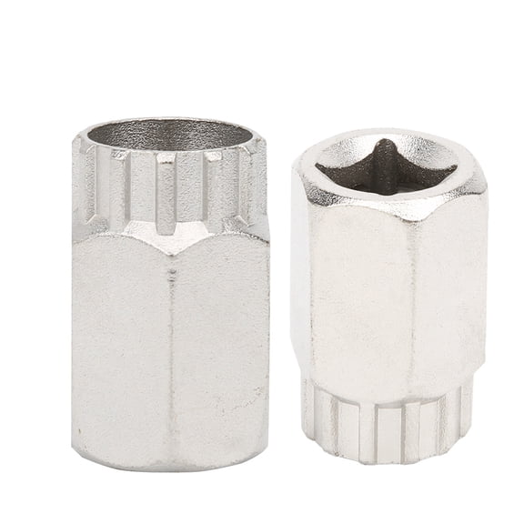 NFTIGB 2 Pcs Bicycle Socket Cyclone Flywheel Disassembly Tool High-Carbon Steel Cassette Sprocket Remover Tools for 7-12 Speed Cassette Flywheels Heavy Duty Repair 1.57 x 0.98 Inches / 4 x 2.5 cm