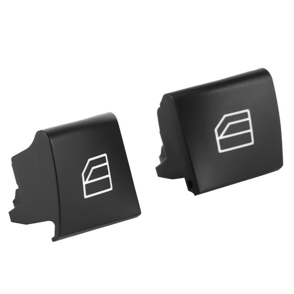 NFTIGB 2 Pcs Car Electric Power Window Master Switch Cap Cover for Mercedes Benz ML GL R Class 2005-2012 Front Left Driver Side Black Interior Replacement Part Switch Covers