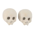 thumbnail image 1 of NFTIGB 2 Pcs Ceramic Skull Fire Log Fireproof Indoor Outdoor Fire Pit Accessories for Halloween Party Fireplace Decor, 4.72 inches / 12 cm, 1 of 9