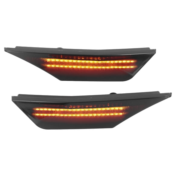 NFTIGB 2 Pcs Side Marker Turn Lamp Amber LED Front Side Light Kit for 2016-2020 Honda Civic Smoked Lens Sequential Turn Signal Bumper Marker Lights Replacement 34300 TET H01 7.87 inches / 20 cm