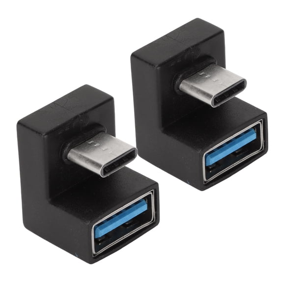 NFTIGB 2 Pcs USB C U Shape Adapter 5 Gbps High Speed 180 Degree Angled USB Female to USB C Male Converter for Tablet Mobile Phone MacBook Pro Air iMac XPS Galaxy Book