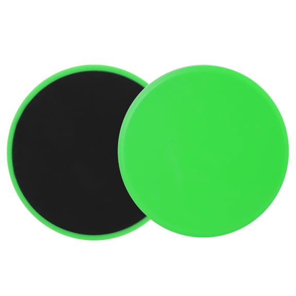 NFTIGB 2-Piece Fast Speed Slide Plate Gliding Discs, Dual Sided Core Slider Balancing Pad for Whole Body Coordinate, Round Green Exercise Sliders for Home Gym Workout (7 inches / 18 cm)