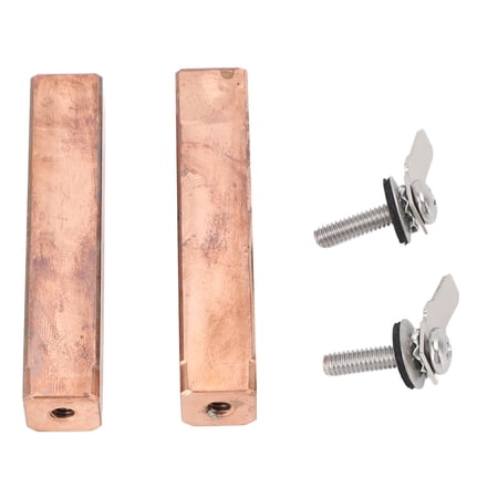 NFTIGB 2 Sets Swimming Pool Copper Electrodes Replacement, Effective Ionization Low Power Consumption for Power Ionizer Chamber, Approx 6.53 oz / 185 g