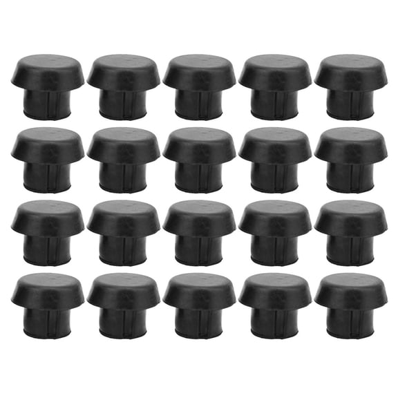 NFTIGB 20 Pcs Billiard Cue Bottom Rubber Plug Protection Pad Pole Tail Cover Protection Accessories For Pool Cue Sticks Bumper End Replacement Parts Hardware (5.12 inches / 13 cm Pack)