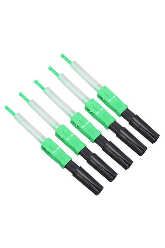 20 Pcs SC/APC Fiber Optic Connectors Ceramic Core Fusion Splice Type Single Mode Fiber Quick Connector for Networking