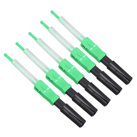 NFTIGB 20 Pcs SC/APC Fiber Optic Connectors Ceramic Core Fusion Splice Type Single Mode Fiber Quick Connector for Networking