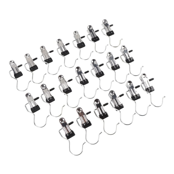 NFTIGB 20PCS Boot Hanger Clips Stainless Steel Hanging Laundry Hook Pins for Pants, Hats, Clothing & Accessories Multipurpose Organizer (11.8 inches / 30 cm)