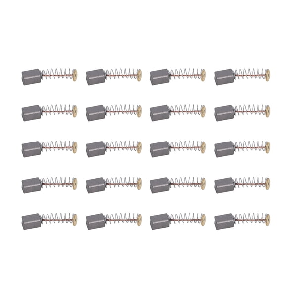 NFTIGB 20PCS Motor Carbon Brush Wear Resistant Copper Replacement Set 0.2x0.2x0.3 in / 5x5x8 mm High Performance Tool Accessories for Hand Drill Angle Grinder Hair Dryer Mixer Trimmer