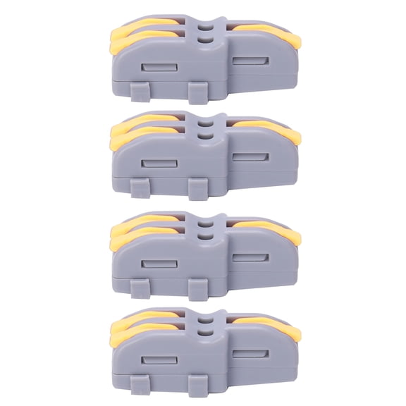 NFTIGB 20Pcs Quick Terminal Block 1 in 2 out Wire Connector T-Shape Push-Type Wiring Splitter SPLF12A Yellow (5.12 inches / 13 cm)