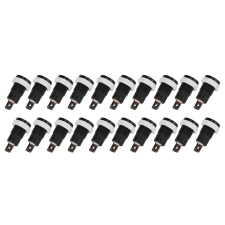 NFTIGB 20Pcs Set Banana Socket Female Connector 4mm / 0.16 inches Brass Terminal for RVs Cars Ships Black