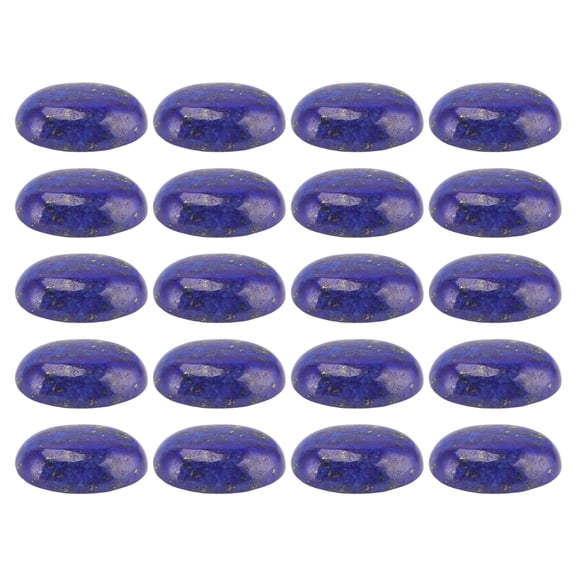 NFTIGB 20pcs Oval Flatback Cabochon Lapis Lazuli Exquisite DIY Stone Bead for Jewelry Making 18x13mm (0.7x0.5 inches) Beautiful Crafting Accessory