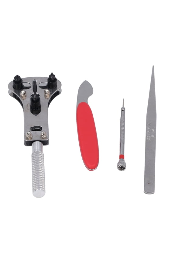 21-Piece Watch Back Case Opener Tool Kit, 3 Prong Remover Wrench & Screwdriver Set (7.87 inches / 20 cm)
