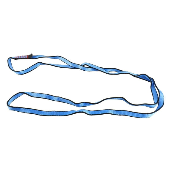 NFTIGB 23KN Nylon Climbing Webbing Sling, 16mm x 120cm (47.2 inches), Blue Flat Strap Rope Runner for Mountaineering, Caving, Rappelling, and Rescue Engineering Operations