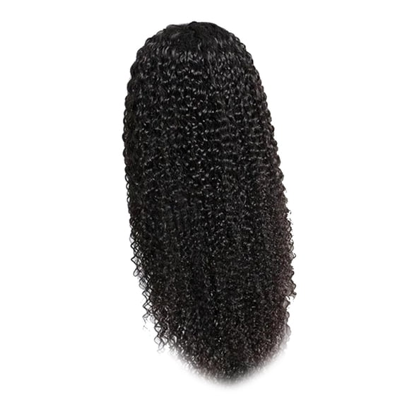 NFTIGB 24 Inch / 60.96 cm Long Curly Wavy Wig Natural Black Synthetic Hair Central Parting Fashion Wigs for Women Festive Daily Wear and Cosplay
