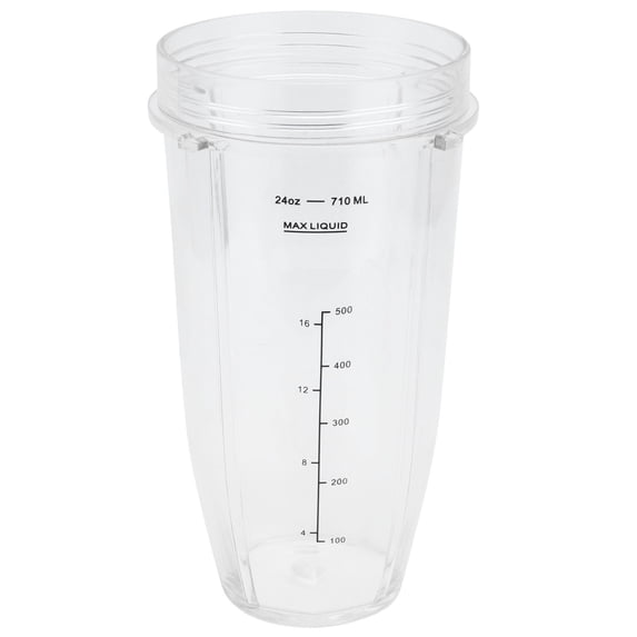 NFTIGB 24Oz Replacement Cup Blender Container For Nutri Ninja 1000W Juicer Appliance Accessories 24 Ounces 710 ml Clear Plastic Material Reliable Kitchen Gadget Components