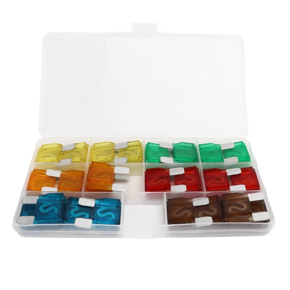 NFTIGB 24Pcs Automotive Fuse Assortment Kit with Storage Box Zinc Alloy 20A 30A 40A 50A 60A 70A Car Fuses (8.27 inches / 21.00 cm)